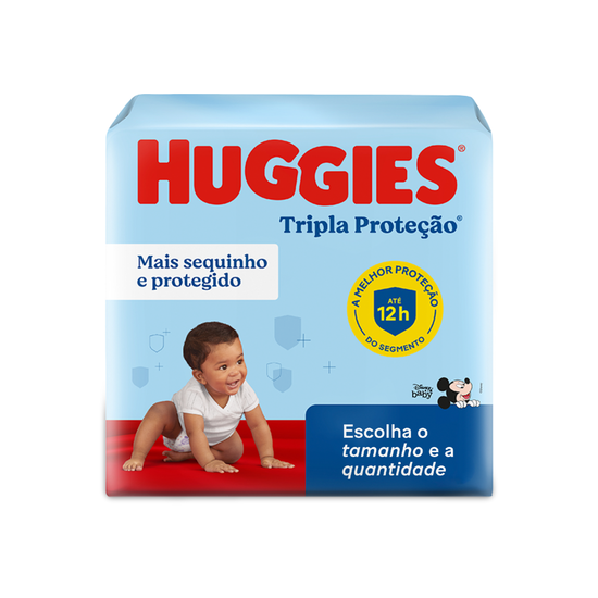 Fralda Huggies Tripla Proteção (Tamanhos P-M-G-XG-XXG)